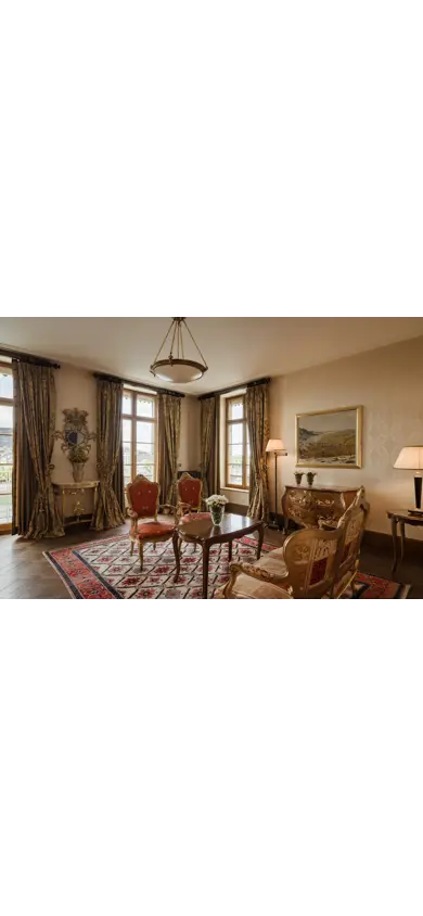 Les Trois Rois Zimmer River Suite Balcony