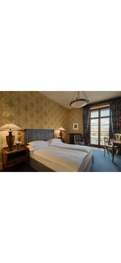 Les Trois Rois Zimmer River Queen Room Balcony