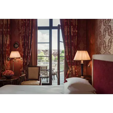 Les Trois Rois Zimmer River King Room Balcony (2)