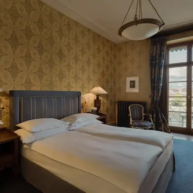 Les Trois Rois River Queen Room Balcony 214 1500